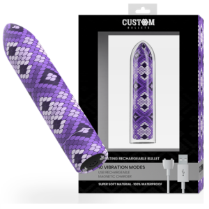 Custom Bullets-Bullet Magnetic Snake Violet Ricaricabile 10 · Vibratori
