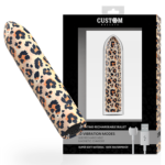 Custom Bullets-Leopard Magnetic 10 Intensità-Silicone, 10 velocità · Vibratori
