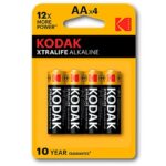 Kodak-Xtralife Batterie Alcaline AA LR6, Blister 4 Pezzi · Batterie & Accessori
