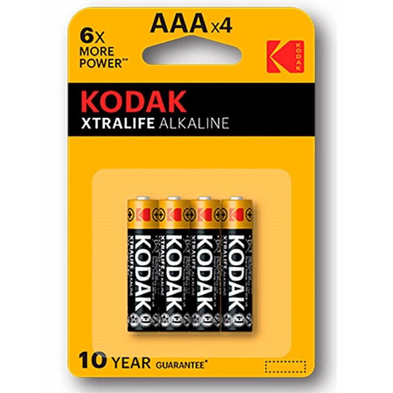 Kodak-Xtralife Batterie alcaline AAA LR03 - Blister 4 pezzi