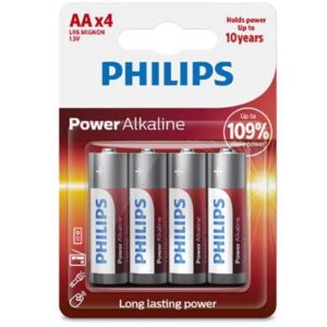 Philips-Batterie Alcaline Power AA LR6 Set 4 Pezzi — PHILLIPS · Batterie & Accessori