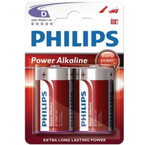 Phillips-Power Batteria Alcaline D LR20 Pacchetto 2 3 Phillips-Power Batteria Alcaline D LR20 Pacchetto 2 · Batterie & Accessori