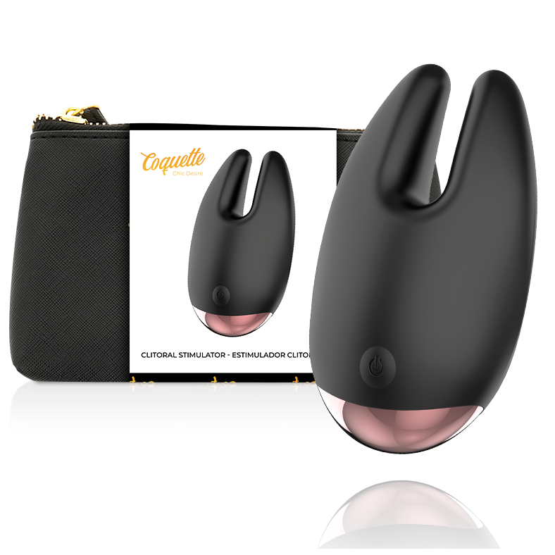 Coquette Toys-Stimolatore clitorideo Nero/Oro-Silicone, 10 velocità 1 Coquette Toys-Stimolatore clitorideo Nero/Oro-Silicone, 10 velocità — COQUETTE CHIC DESIRE · Vibratori