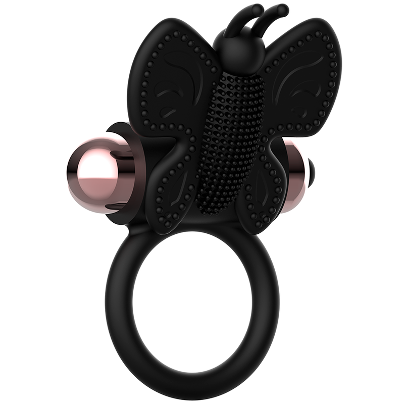 Coquette Toys-Anello vibratore farfalla Nero/Oro-Silicone — COQUETTE CHIC DESIRE · Anelli & Guaine per pene (immagine 3)