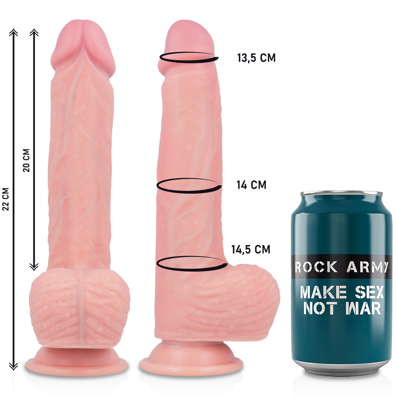 Rock Army-Hawk Realistico Rotativo e Vibrante 22 cm -o- 4,6 cm 2 Rock Army-Hawk Realistico Rotativo e Vibrante 22 cm -o- 4,6 cm · Vibratori (imaginea 2)