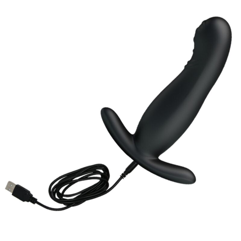 Mr Play-Stimolante Prostatico Ricaricabile Nero-Silicone, 3 velocità 3 Mr Play-Stimolante Prostatico Ricaricabile Nero-Silicone, 3 velocità · Giocattoli anali (imaginea 3)