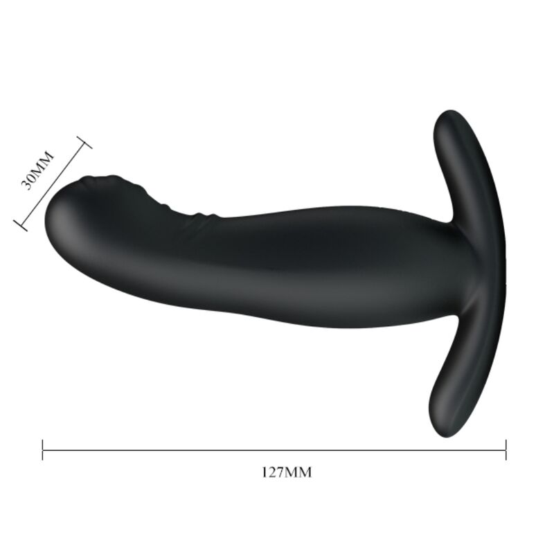 Mr Play-Stimolante Prostatico Ricaricabile Nero-Silicone, 3 velocità 4 Mr Play-Stimolante Prostatico Ricaricabile Nero-Silicone, 3 velocità · Giocattoli anali (imaginea 4)