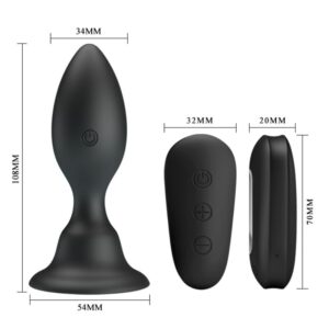 Mr Play-Plug anale Vibratore con telecomando Nero-Silicone, 12 velocità 14 Mr Play-Plug anale Vibratore con telecomando Nero-Silicone, 12 velocità · Giocattoli anali (imaginea 5)