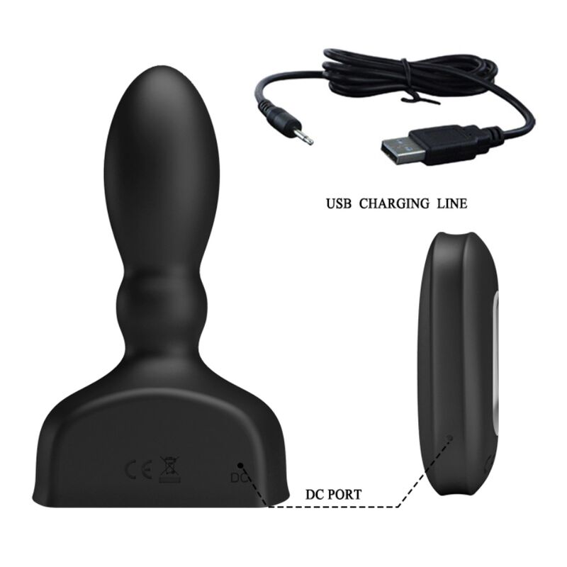 Mr Play-Plug anale gonfiabile Nero con telecomando wireless-12 velocità 3 Mr Play-Plug anale gonfiabile Nero con telecomando wireless-12 velocità · Giocattoli anali (imaginea 3)