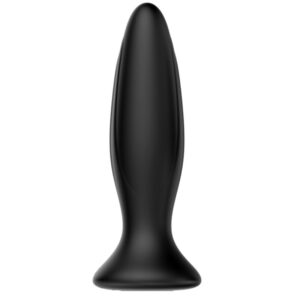 Mr Play-Plug anale Vibratore ricaricabile Nero-Silicone, 12 velocità