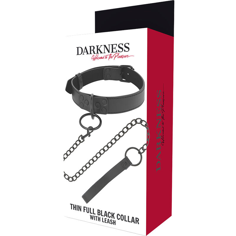 Darkness Bondage-Collana Nero con Catena-Metal · Bondage & Manette (immagine 4)