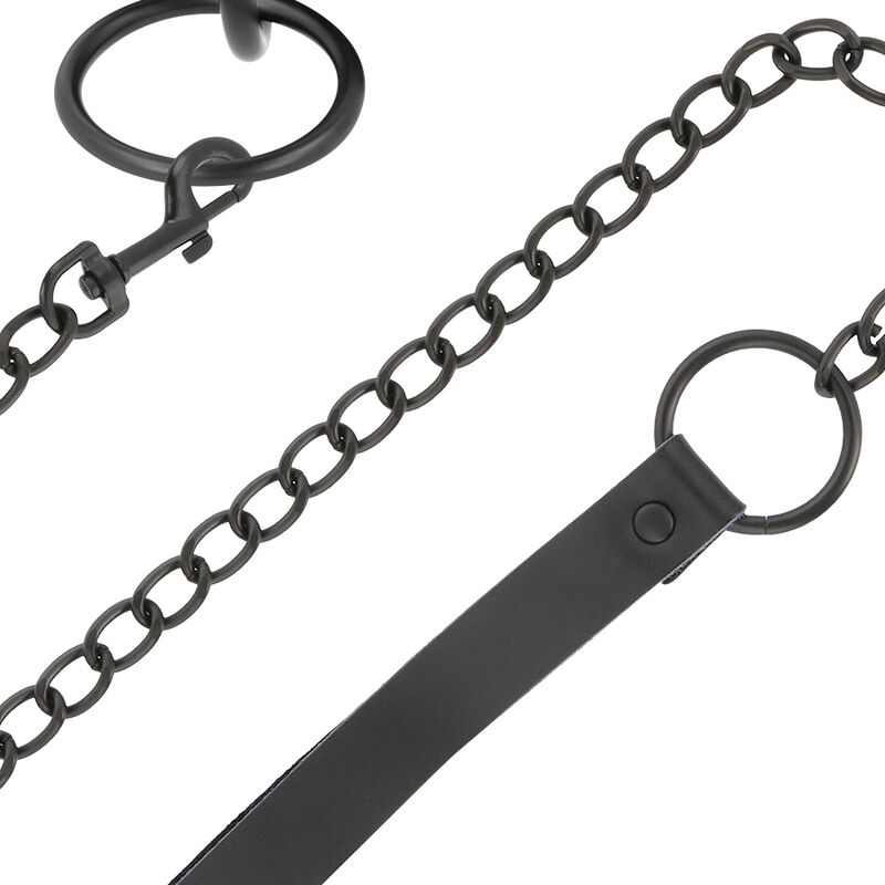 Darkness Bondage-Collana Nero con Catena-Metal · Bondage & Manette (immagine 2)