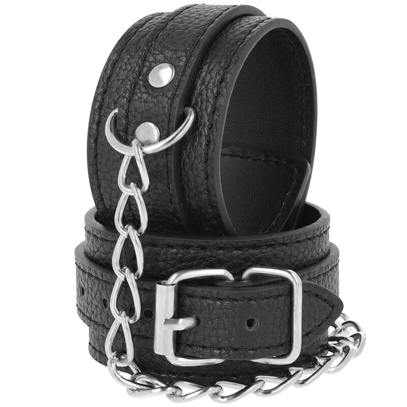 Darkness Bondage-Darkness Polsini in pelle nera strutturata 2 Darkness Bondage-Darkness Polsini in pelle nera strutturata · Bondage & Manette (imaginea 2)