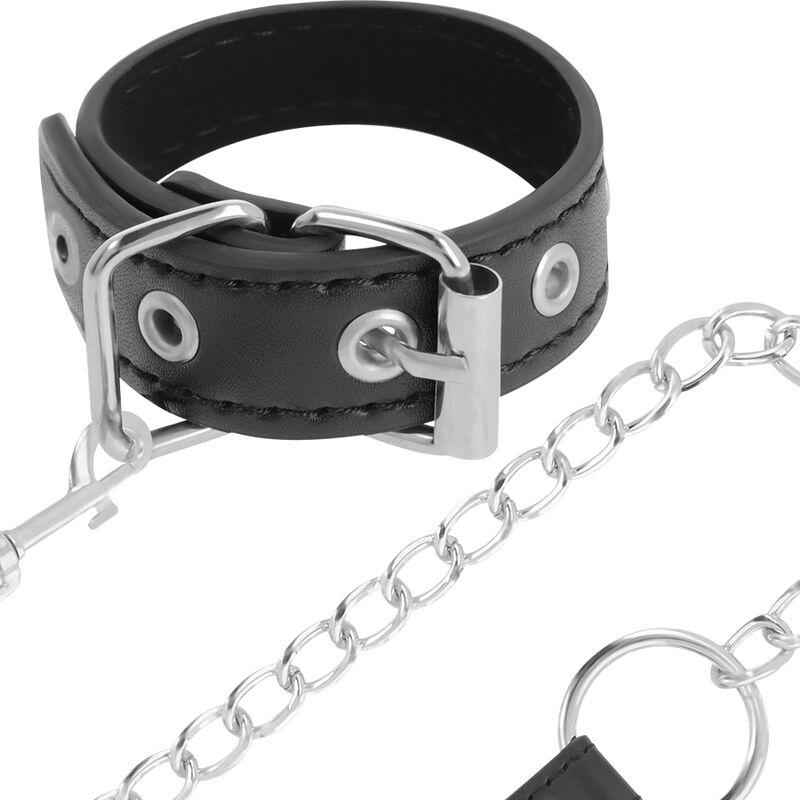 Darkness Bondage-Anello per il pene con cinturino in pelle ecologico 4 Darkness Bondage-Anello per il pene con cinturino in pelle ecologico · Accessori BDSM (immagine 4)