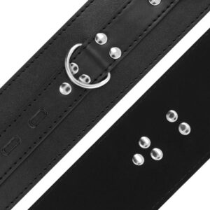 Darkness Bondage-Manette in pelle ecologica nera · Bondage & Manette (imaginea 4)