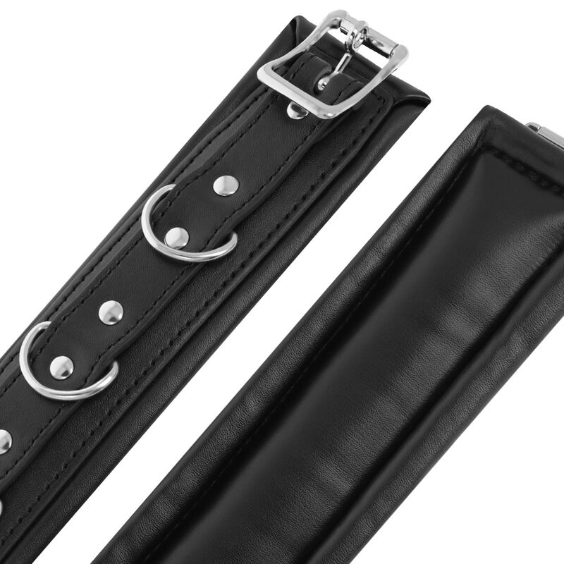 Darkness Bondage-Manette imbottite Bdsm, Pu e Metallo · Accessori BDSM (immagine 4)