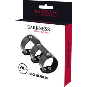 Darkness Bondage-Doppio anello regolabile in pelle per il pene e 10 Darkness Bondage-Doppio anello regolabile in pelle per il pene e · Anelli & Guaine per pene (imaginea 5)