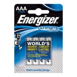 Energizer-Ultimate Litio Aaa L92 LR03 1,5V *4