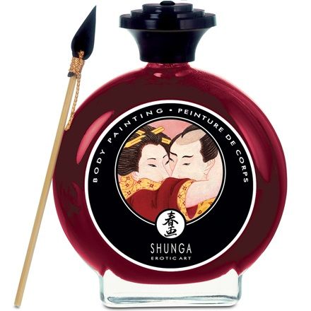 Shunga Massage Cream-Vernice commestibile per il corpo con le fragole 1 Shunga Massage Cream-Vernice commestibile per il corpo con le fragole · Sesso orale & Corpo