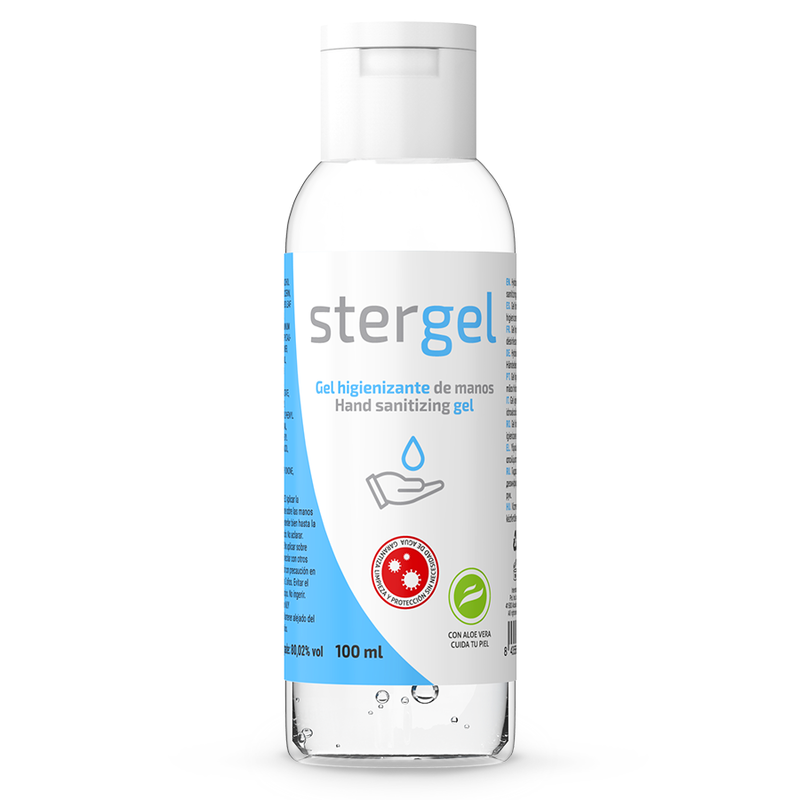Stergel-Gel idroalcolico disinfettante per le mani Aloe Vera 1 Stergel-Gel idroalcolico disinfettante per le mani Aloe Vera · Igiene & Cura