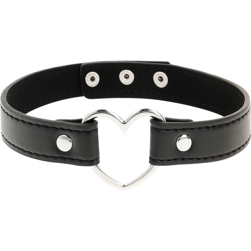 Coquette Accessories-Collana Cuore in Pelle Vegana, Accessori 2 Coquette Accessories-Collana Cuore in Pelle Vegana, Accessori — COQUETTE CHIC DESIRE · Bondage & Manette (imaginea 2)