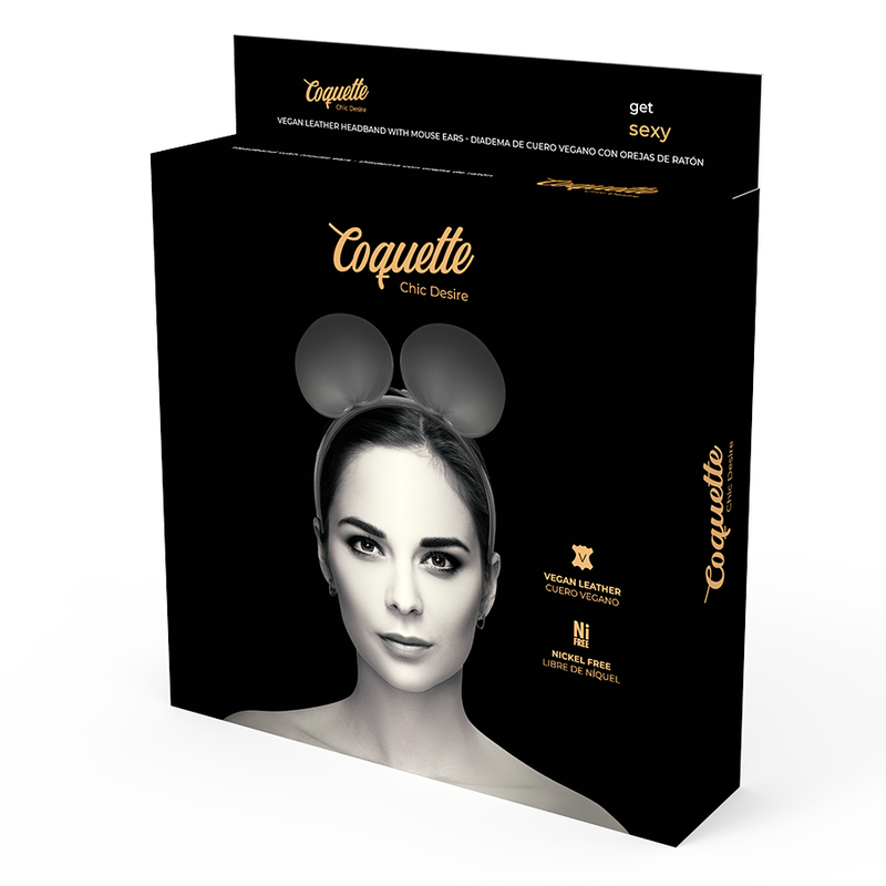 Coquette Accessories-Bandiera con Orecchie di Topo-Pelle Ecologica 2 Coquette Accessories-Bandiera con Orecchie di Topo-Pelle Ecologica — COQUETTE CHIC DESIRE · Accessori lingerie (imaginea 2)