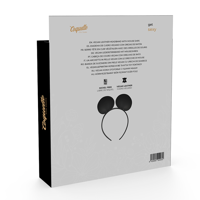 Coquette Accessories-Bandiera con Orecchie di Topo-Pelle Ecologica 3 Coquette Accessories-Bandiera con Orecchie di Topo-Pelle Ecologica — COQUETTE CHIC DESIRE · Accessori lingerie (imaginea 3)