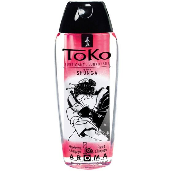 Shunga Lubricants-Toko Lubrificante Fragole e Champagne Sapore