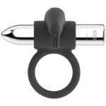 Black&silver-Anello ricaricabile Burton 10 modalità — BLACK&SILVER · Anelli & Guaine per pene