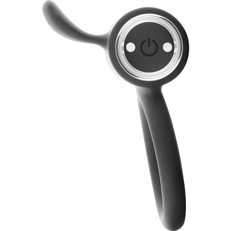 Black&Silver-Cameron Anello Ricaricabile Silicone 10 velocità — BLACK&SILVER · Anelli & Guaine per pene (imaginea 5)