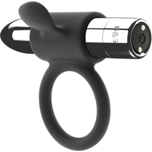 Black&Silver-Cameron Anello Ricaricabile Silicone 10 velocità 49 Black&Silver-Cameron Anello Ricaricabile Silicone 10 velocità