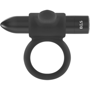 Black&Silver-Cameron Anello Ricaricabile Silicone 10 velocità — BLACK&SILVER · Anelli & Guaine per pene (imaginea 9)
