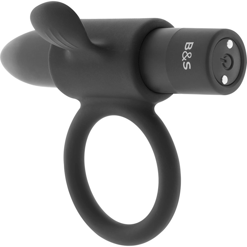 Black&Silver-Cameron Anello Ricaricabile Silicone 10 velocità — BLACK&SILVER · Anelli & Guaine per pene (imaginea 7)