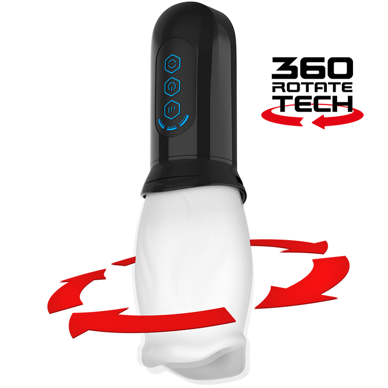 Jamyjob-Spinjob Stimolatore Orale Rotativo, USB, Inserto 8 cm-TPE · Masturbatori