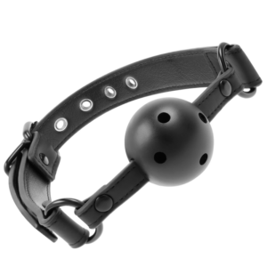 Fetish Submissive Bondage-Morsetto respirabile in pelle vegana · Accessori BDSM