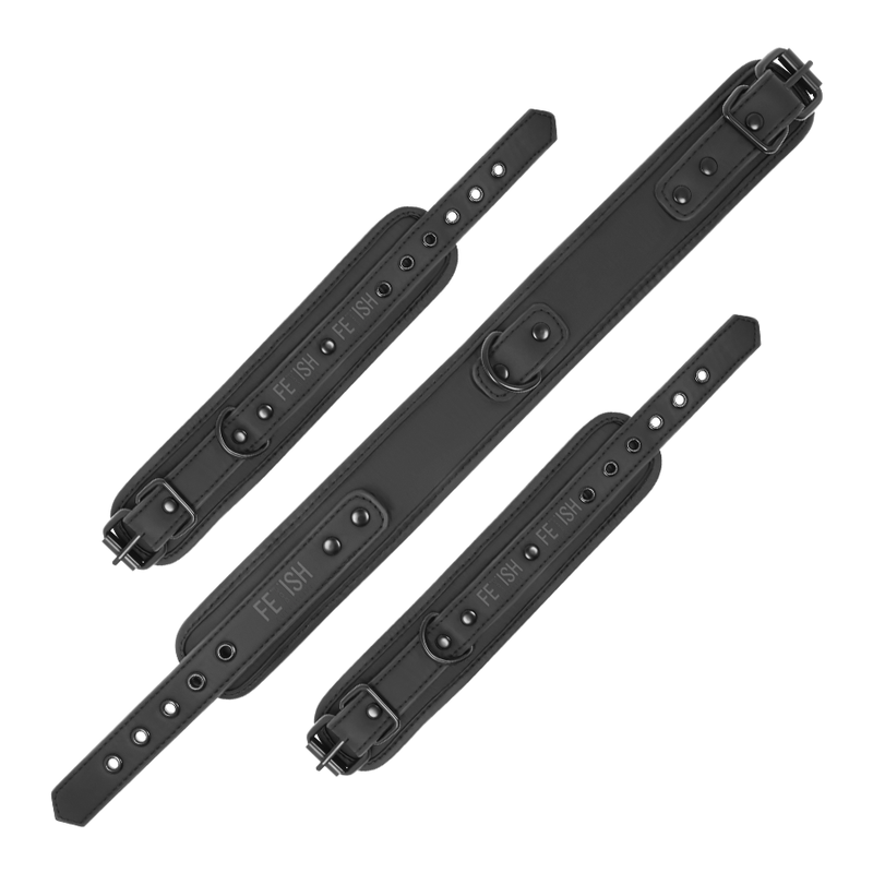 Fetish Submissive Bondage-Collana e manette in pelle vegana · Bondage & Manette (immagine 8)