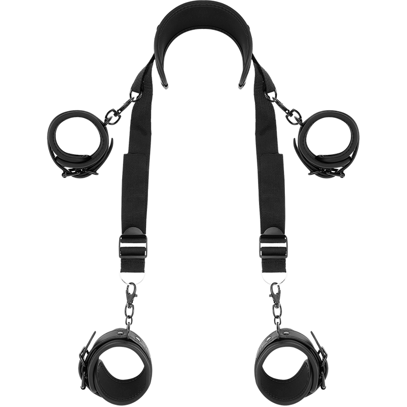 Fetish Submissive Bondage-Master Position con 4 Manette Imbottite