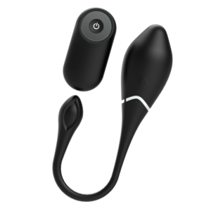 Black&silver-Jenell Uovo Vibratore Ricaricabile-Silicio, 10 velocità — BLACK&SILVER · Vibratori (imaginea 3)