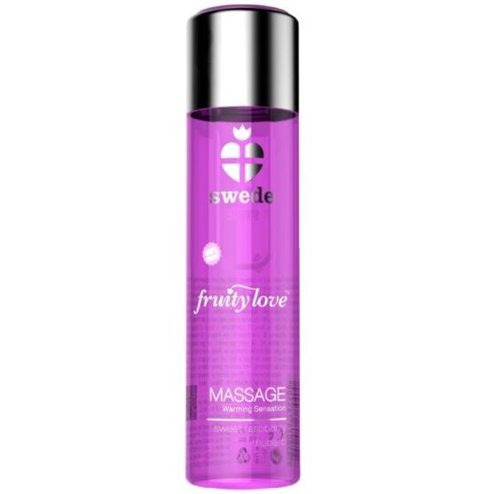 Swede-Fruity Love Massaggio Olio con Effetto Riscaldatore Lampone Rosa