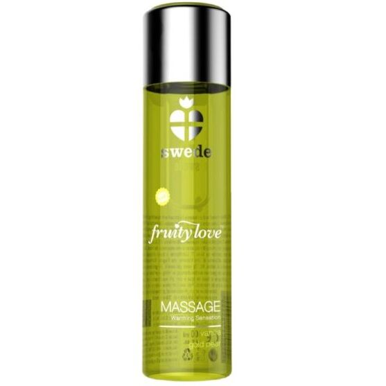 Swede-Fruity Love Massaggio Olio Effetto Riscaldatore Vaniglia e Pera-60 ml