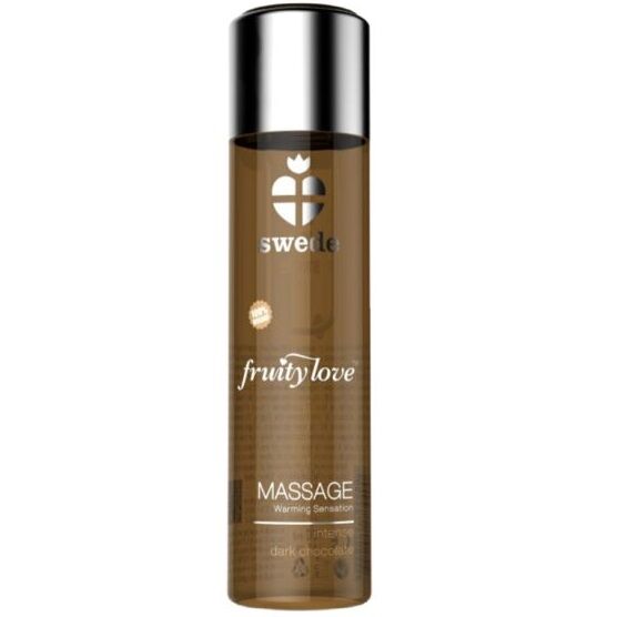 Swede-Fruity Love Olio da Massaggio Effetto Caldo Cioccolato Nera, 60 ml