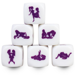 Secretplay 100% Games-Dadi Kamasutra Lesbiche 25 mm