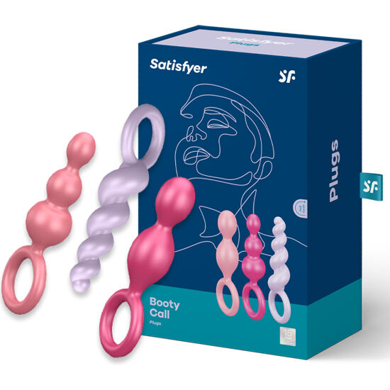 Satisfyer Plugs-Set 3 Plug anale Tricolore-Silicone · Accessori BDSM (immagine 2)