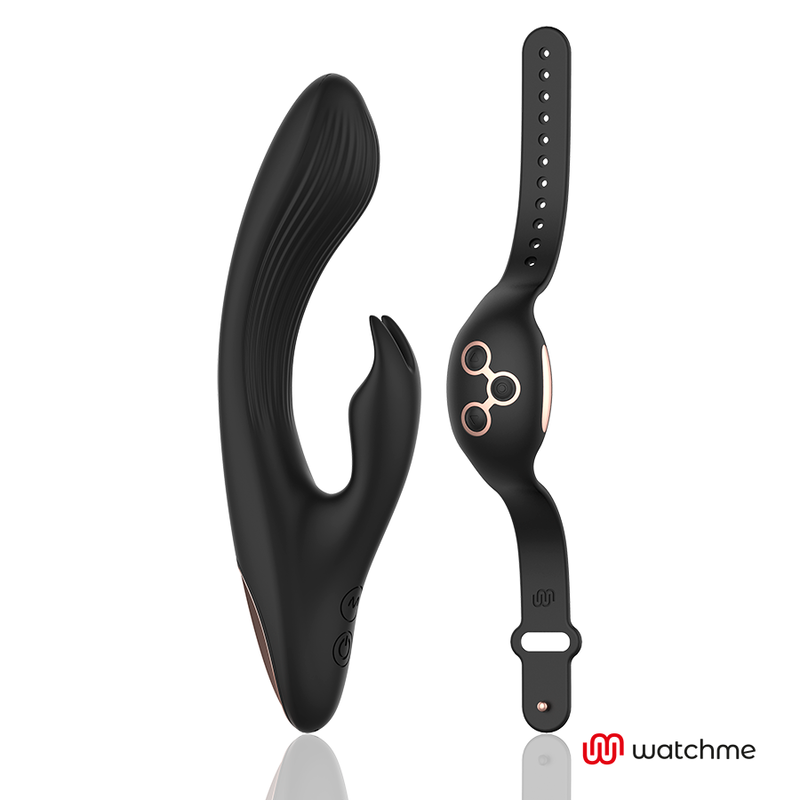 Anne's Desire-Rabbit con Telecomando Watchme Nero/Oro-Silicone — ANNE´S DESIRE · Vibratori (immagine 5)