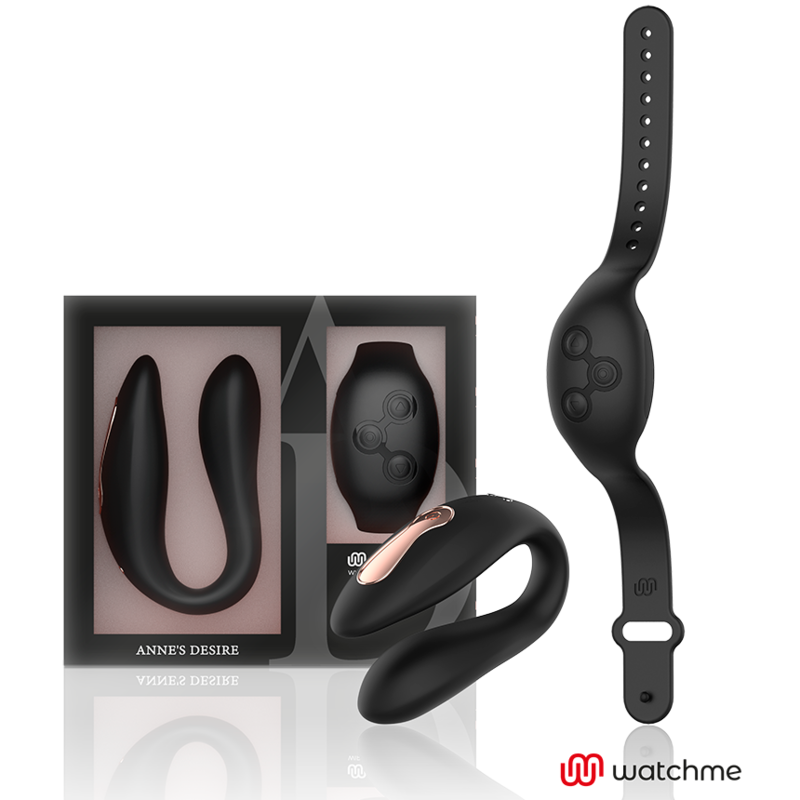 Anne's Desire-Dual Pleasure Tecnologia Watchme, Nero-Silicone, 7 1 Anne's Desire-Dual Pleasure Tecnologia Watchme, Nero-Silicone, 7 — ANNE´S DESIRE · Giocattoli per coppie