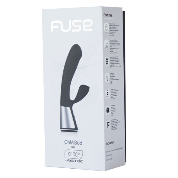 Kiiroo-Ohmibod Fuse App Controllo remoto Nero-Silicone · Giocattoli per coppie (imaginea 5)
