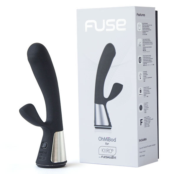 Kiiroo-Ohmibod Fuse App Controllo remoto Nero-Silicone · Giocattoli per coppie (imaginea 4)