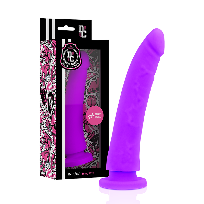 Deltaclub-Imbracatura per Dildo Silicone Violet 17 cm -o- 3 cm · Strap-on & Imbracature (immagine 5)