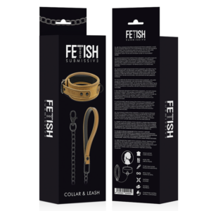 Fetish Submissive Origin-Collana imbottita in neoprene con catena metallica · Bondage & Manette (immagine 8)