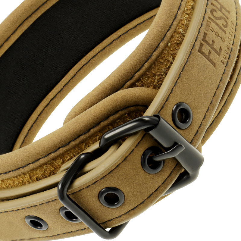 Fetish Submissive Origin-Collana imbottita in neoprene con catena metallica · Bondage & Manette (immagine 2)